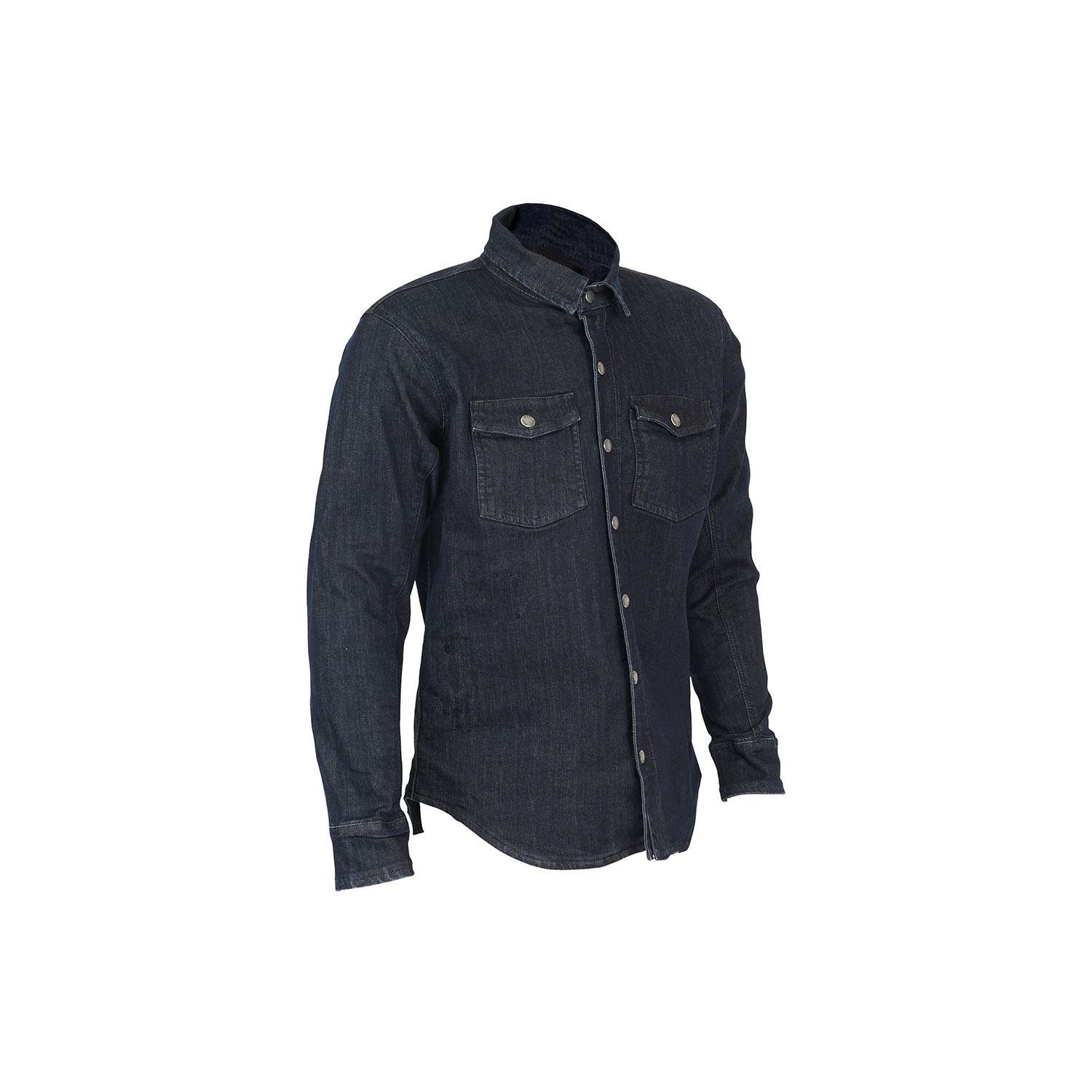 Blue Denim Shirt's side view of Ghost Mannequin Photography and Flat lay