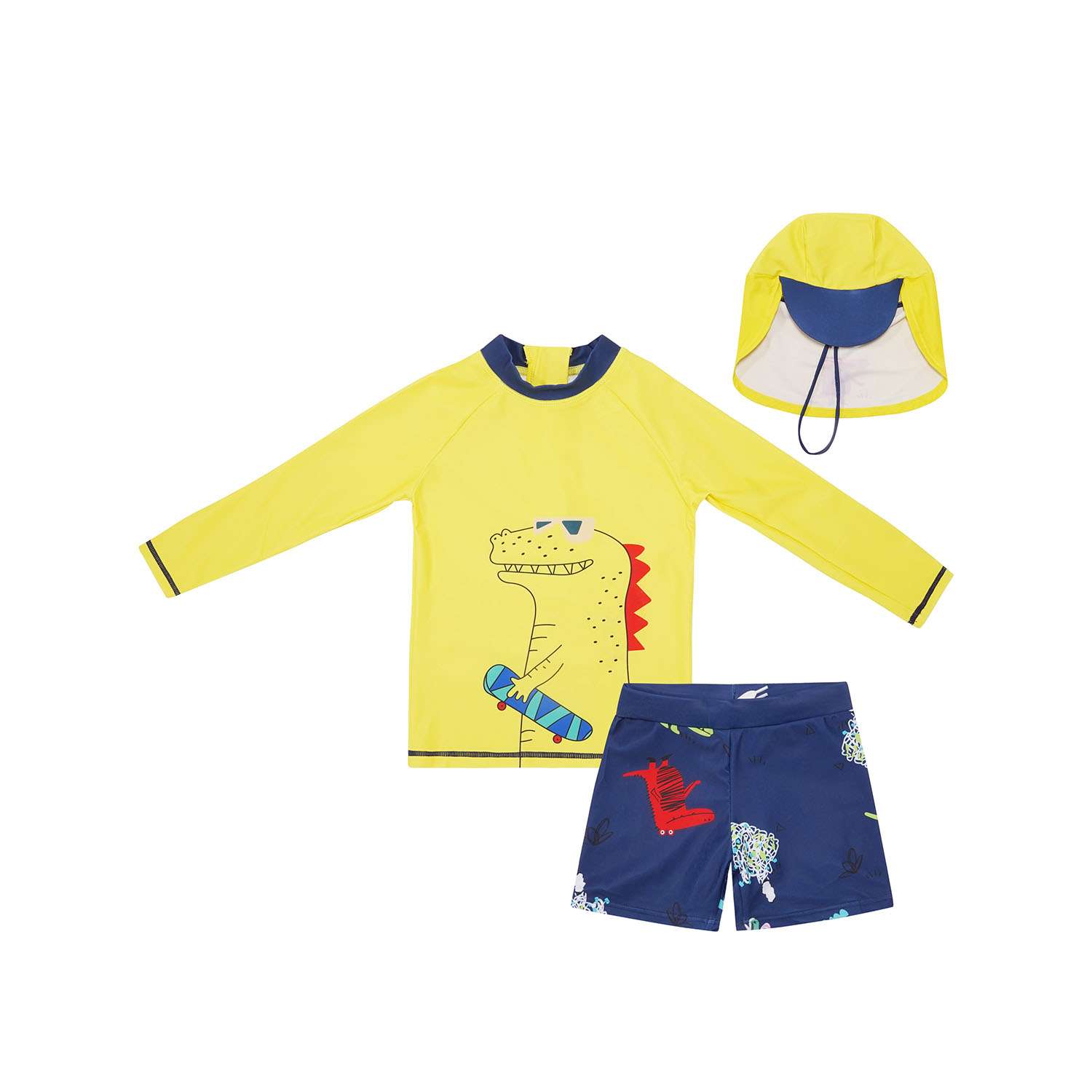 Yellow Kids Summer Set's Flat Lay Photography
